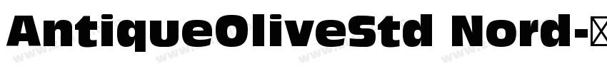 AntiqueOliveStd Nord字体转换